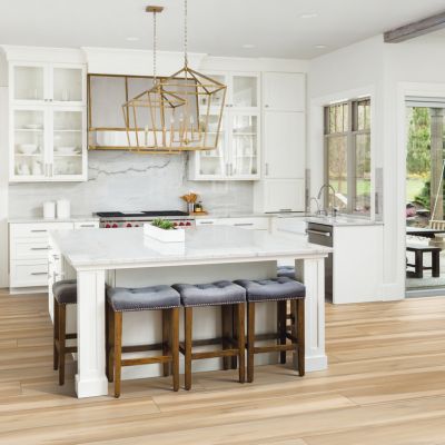 bright white stone countertops in a elegant Richland kitchen
